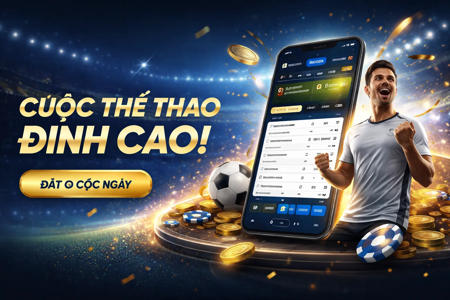 Giao diện đăng nhập thể thao trực tuyến